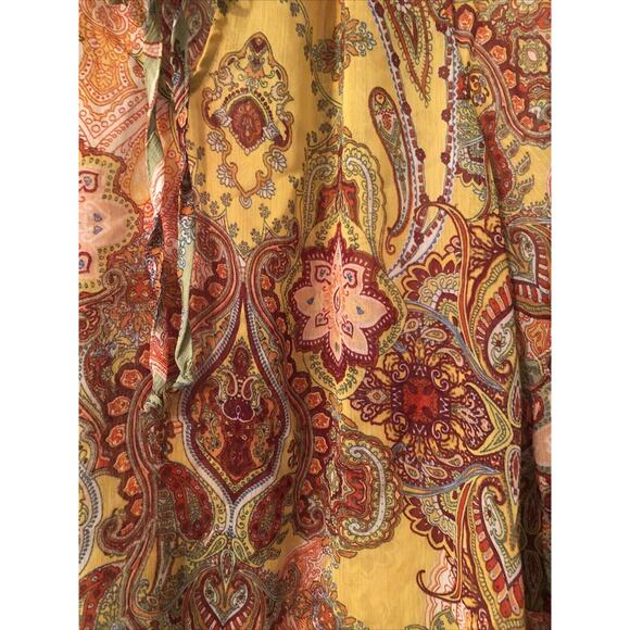 Anthropologie Fig and Flower Peasant Blouse Women's Plus Size M Boho Sheer - Picture 7 of 7